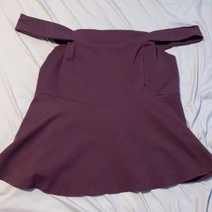 Torrid Off-shoulder peplum top. Size 3 (22/24)US.